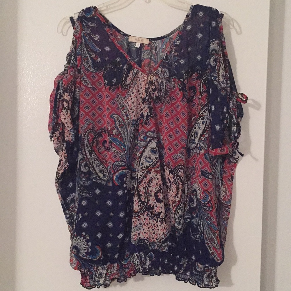 Nice cold shoulder blouse